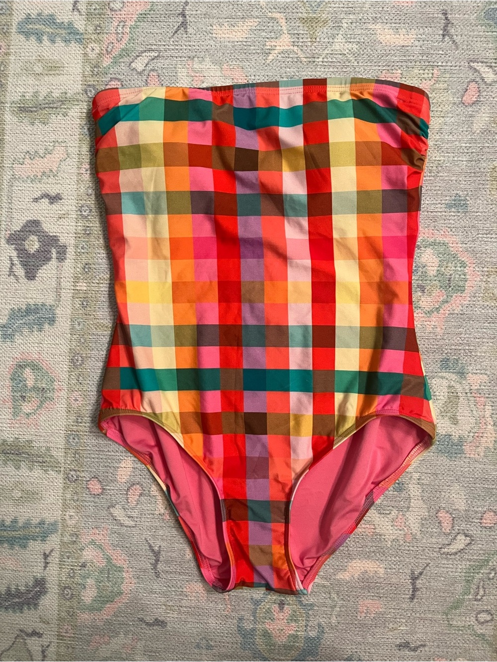 Kate Spade Garden Plaid One-Piece Swimsuit